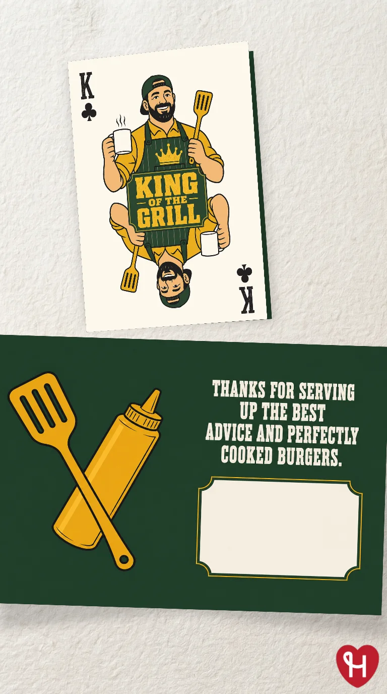 King Of The Grill Card