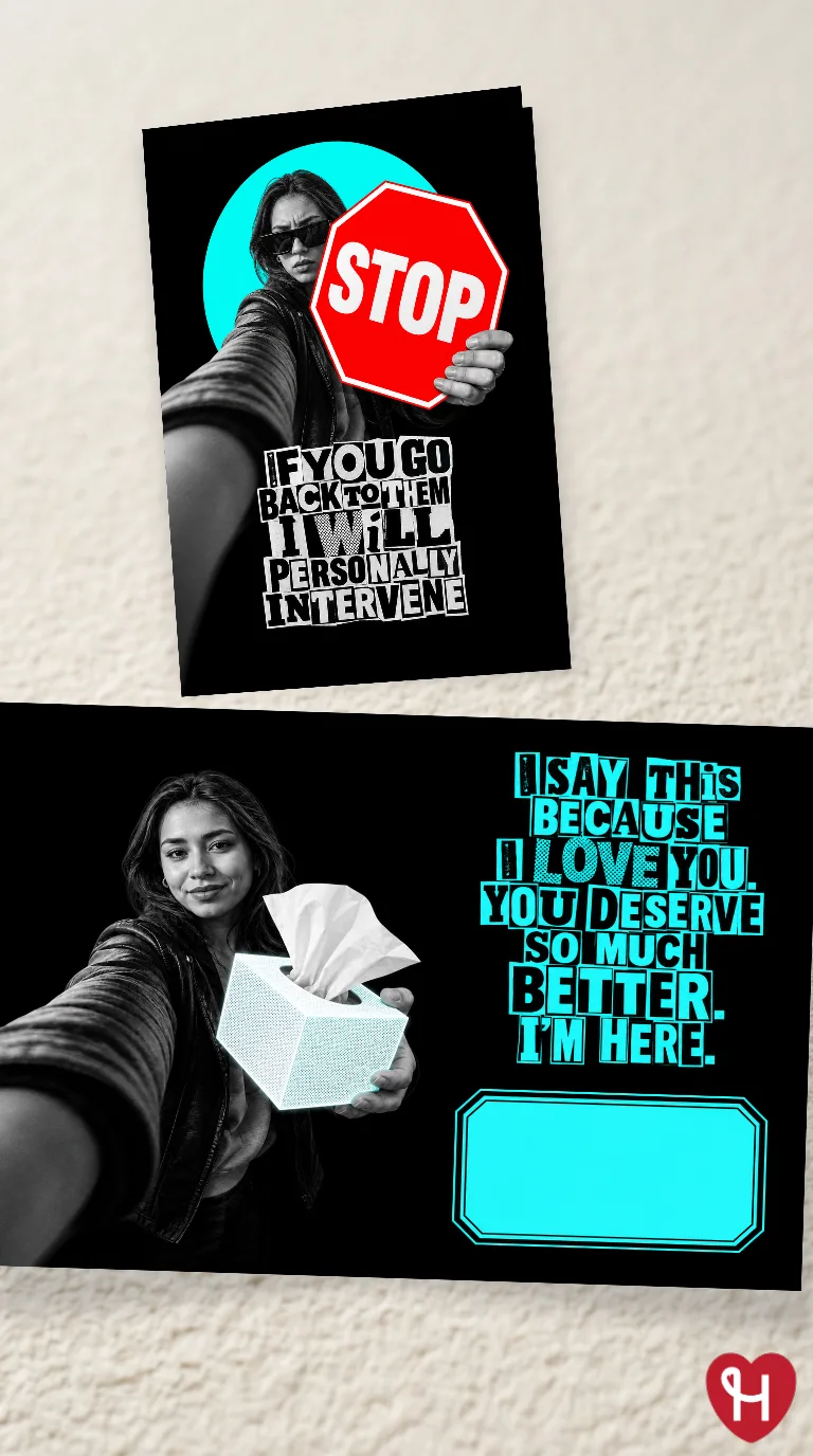 Bold Breakup Support Card
