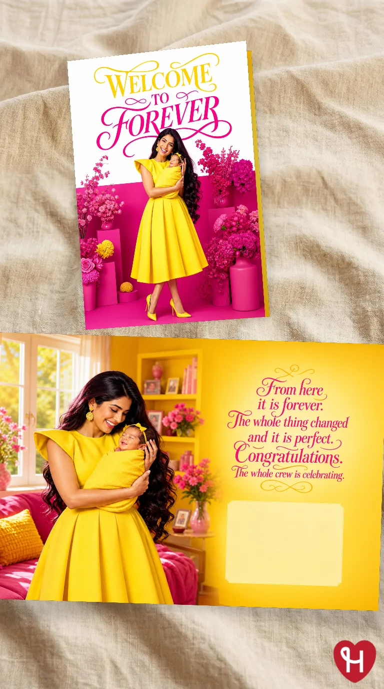 Welcome To Forever Baby Card