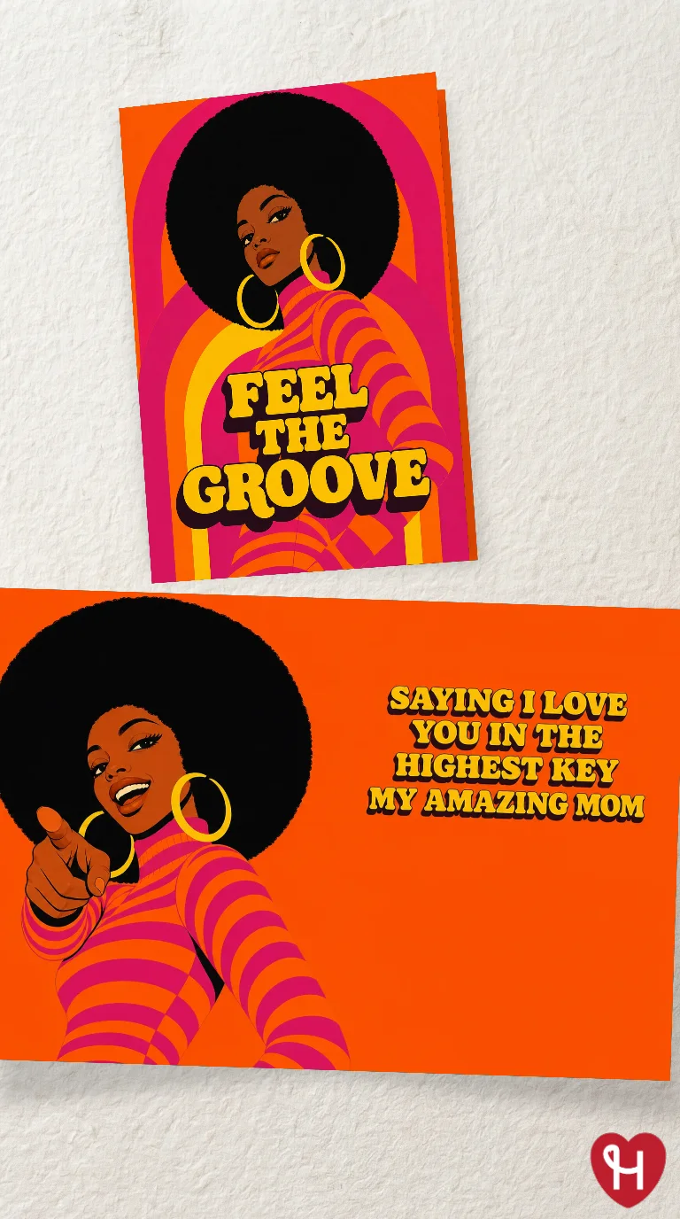 Feel The Groove Mom Card