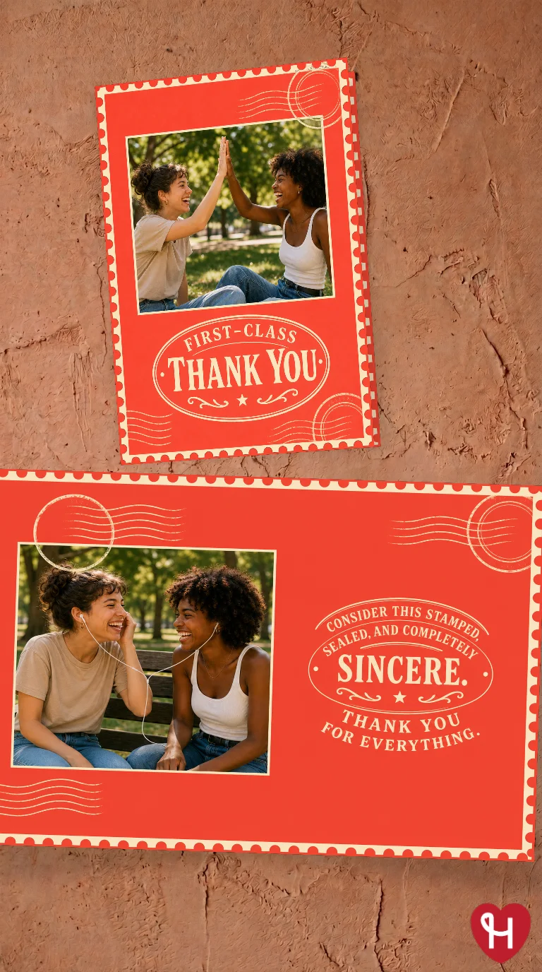 First Class Thank You Card