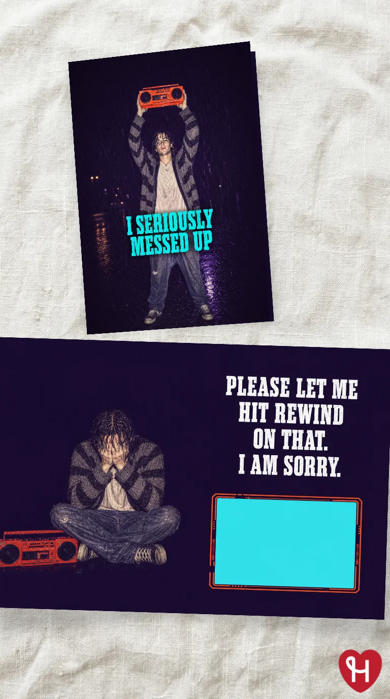 Romantic Retro Apology