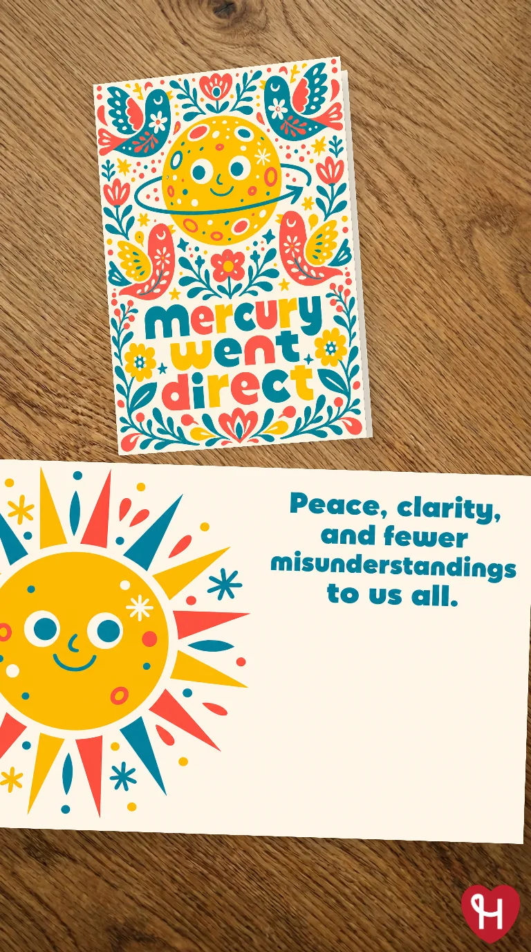 Mercury Went Direct Card