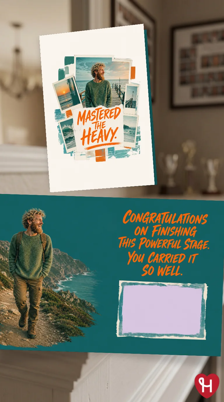 Mastered The Heavy Graduation Card