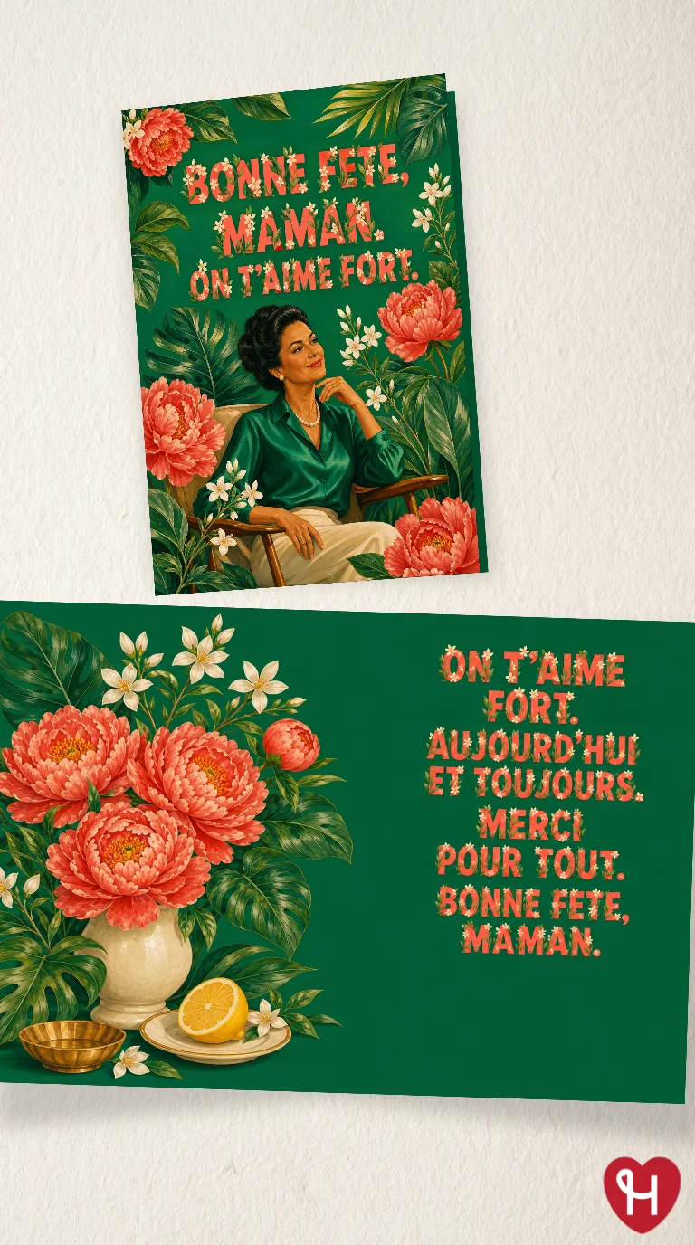 Vintage Botanical Mother's Day Card
