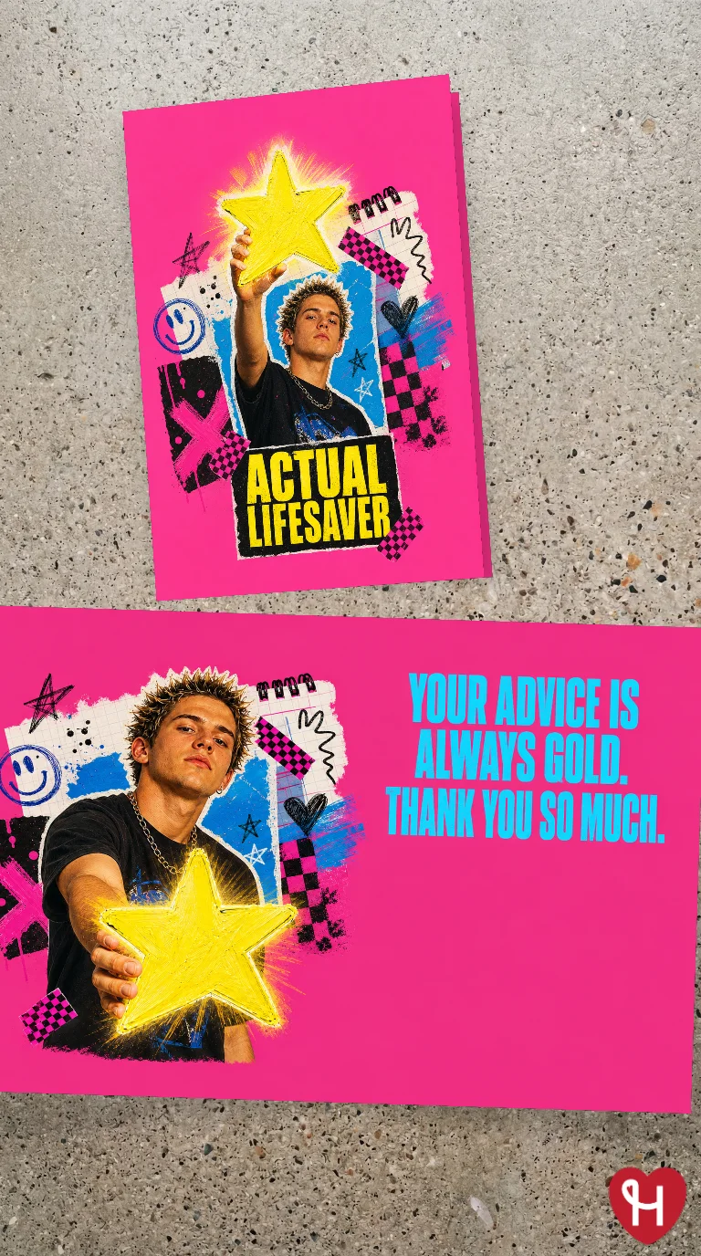 Actual Lifesaver Thank You Card