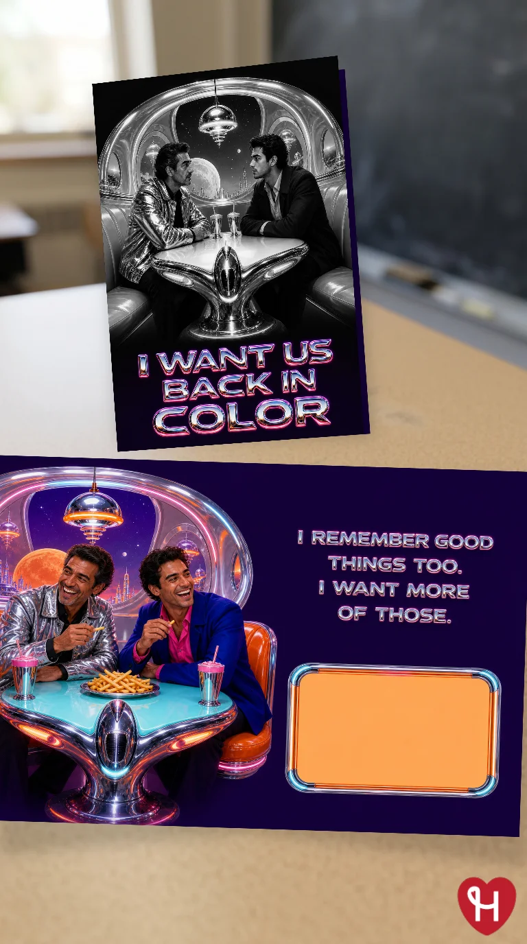 Back In Color Apology Card