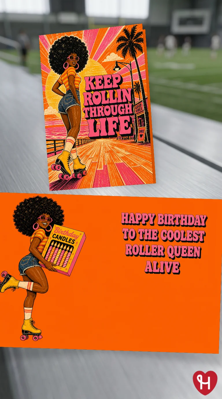 Keep Rollin Birthday Card