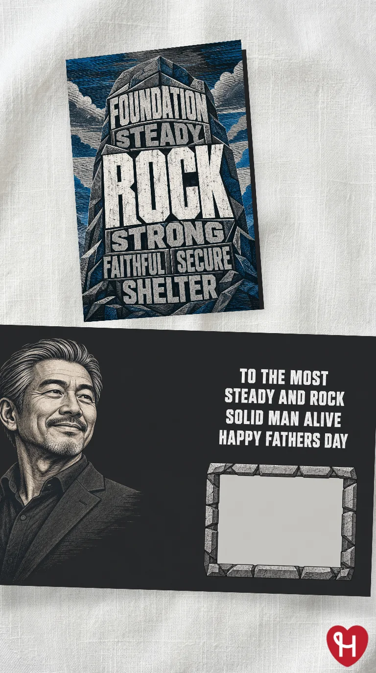 Rock Solid Dad Greeting
