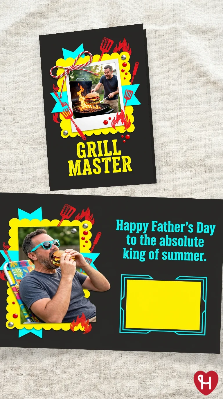 Grill Master Dad Card