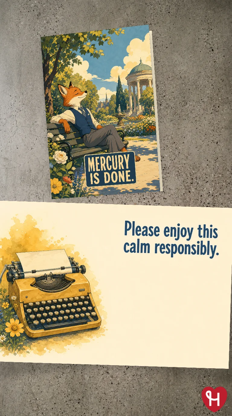Mercury Is Done Card