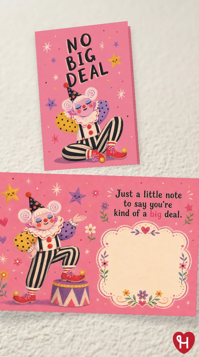 No Big Deal Clown Card