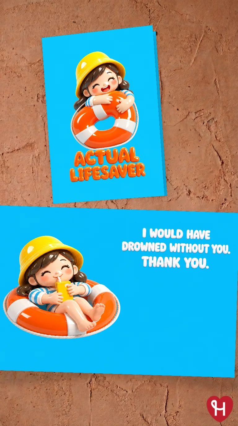 Grateful Lifesaver Card