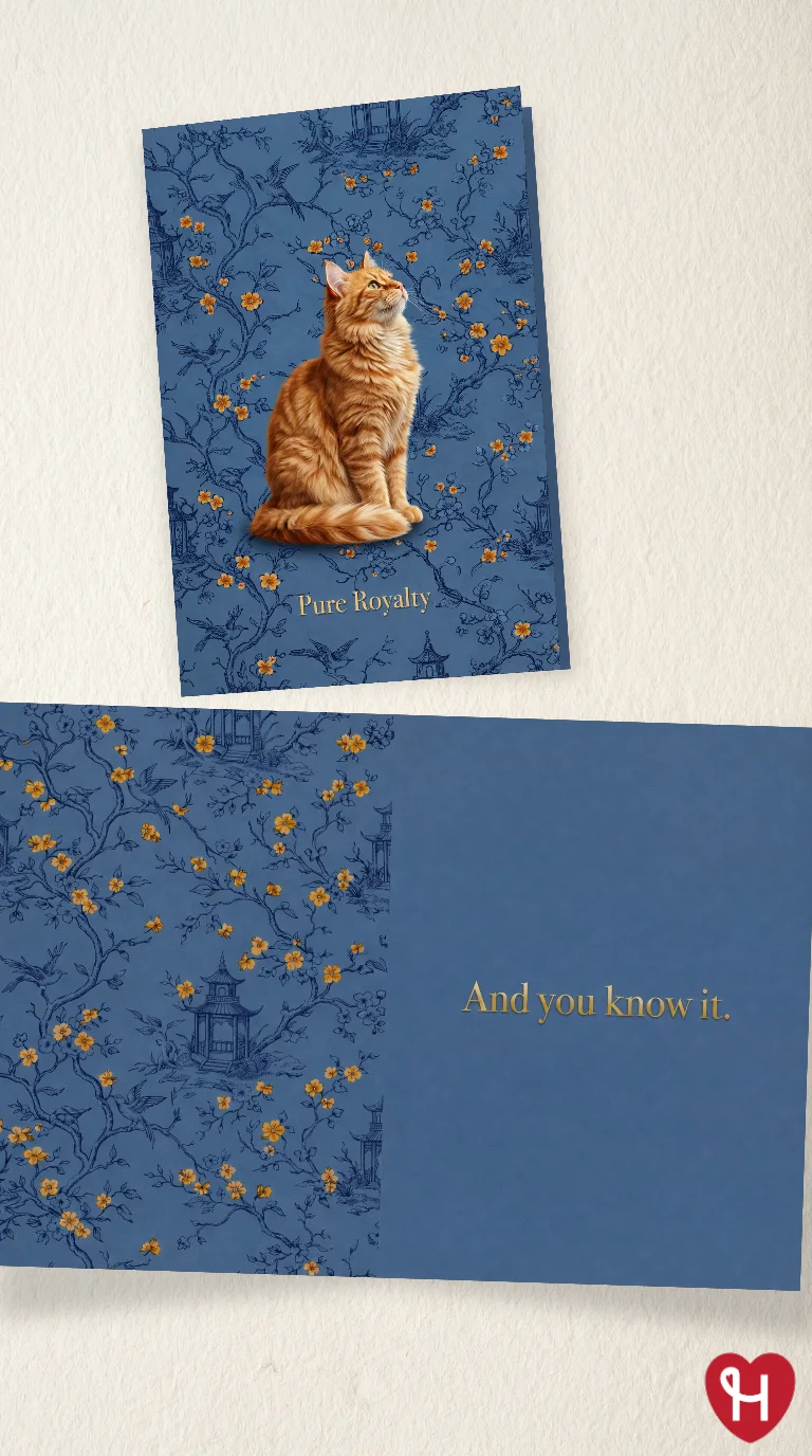 Pure Royalty Cat Card