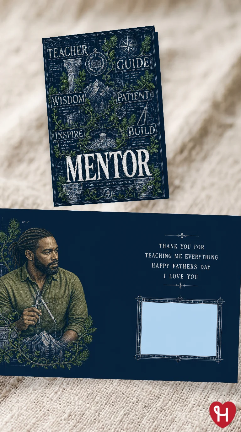 Heartfelt Mentor Fathers Day Card