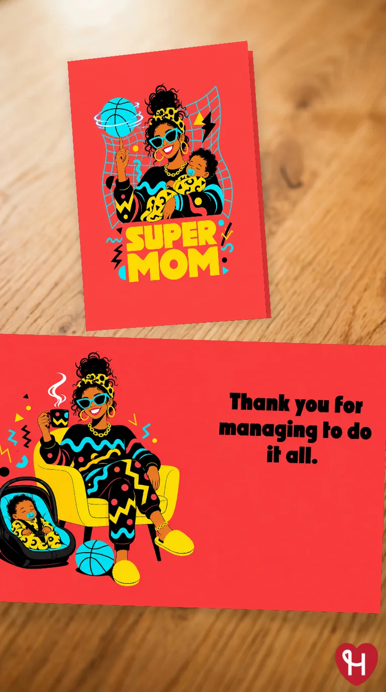Super Mom Appreciation Card