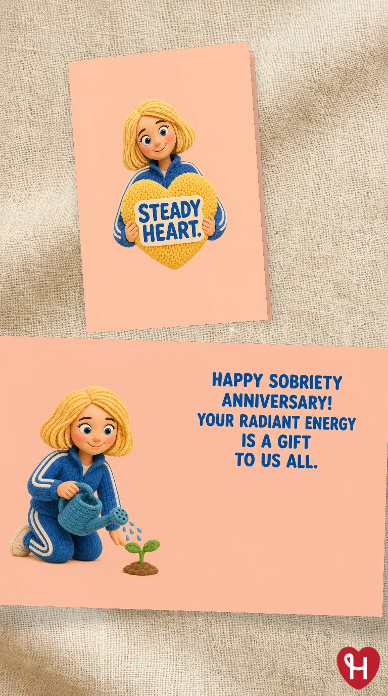 Steady Heart Anniversary Card