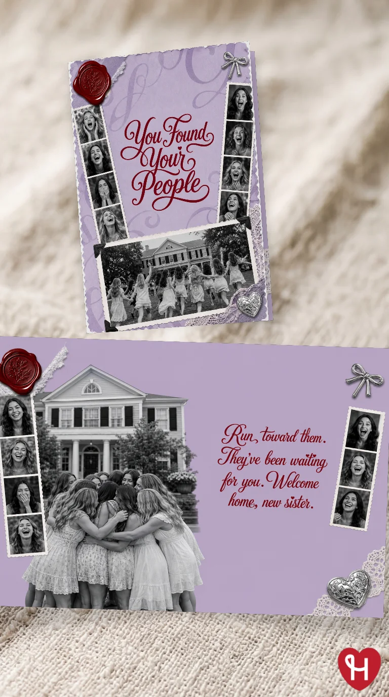 Sisterhood Welcome Home Card