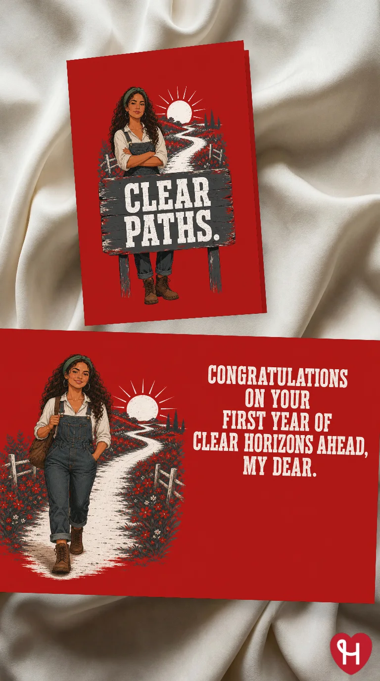 Clear Paths Congratulations Card