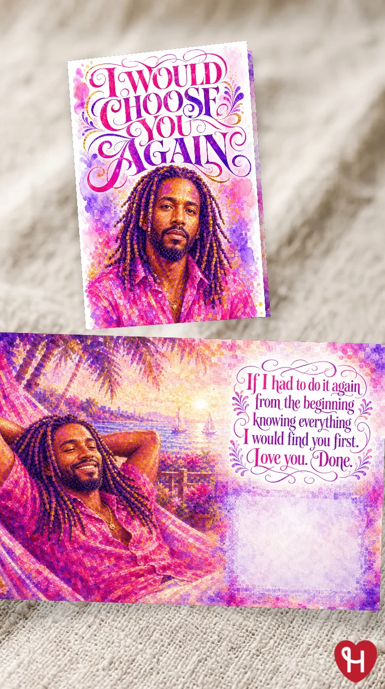 Choose You Again Anniversary Card